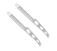 Cabilock 2 pièces Couteau Fromage Acier Inoxydable Outil Manuel Coupe Beurre Compact Pratique pour Cuisine Maison Restaurant