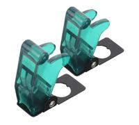 Cabilock 2 pièces Couvercle de Protection Interrupteur à Bascule Transparent Vert Lot de Étanche Plastique pour Panneau Électrique et Plaque de Commande