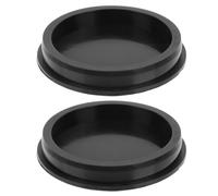 Cabilock 2 Pièces Couvercle de Réception du Son du Tambour à Languette Couvercle Arrière en Silicone Noir Facile à Installer Éthéré et Tongue Drum