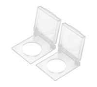 Cabilock 2 Pièces Couvercle Protecteur Bouton Antipoussière et Activation Accidentelle Lot de Installation Facile avec Ruban Adhésif Double Face pour Accessoires de Peinture Au Diamant et