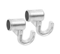 Cabilock 2 Pièces Crochet de Rangement Alliage Aluminium Lot de Crochets pour Penderie Support Robuste pour Vêtements Chapeaux et Ustensiles de Cuisine Compatible avec Tiges