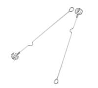 Cabilock 2 pièces Cuillère Longue Acier Inoxydable Agitateur Portable pour Café Miel et Épices Poignée Ergonomique Antidérapante pour Boissons et Condiments Réutilisable