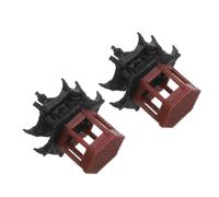 Cabilock 2 Pièces Décorations de Bonsaï Pavillon Miniature | Architecture Minimaliste, Aspect Réaliste et Soigné, Facile à Nettoyer, pour Bassin, Jardin Japonerie