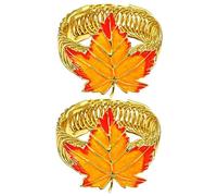 Cabilock 2 Pièces Embrases Rideaux Orange Automne Attaches Décoratives Érable Liens pour Voilages et Rideaux Épais Design Contemporain Facile à Utiliser pour Maison et Bureau
