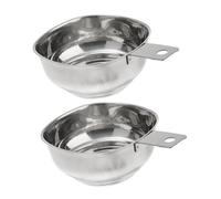 Cabilock 2 Pièces Entonnoir Large Bouche Acier Inoxydable Lot pour Cuisine Confiture Huiles et Outil et Polyvalent pour Mise Bocal et Utilisation Laboratoire