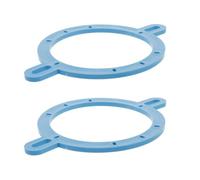 Cabilock 2 Pièces Entretoises de Montage pour Haut-parleurs Auto Support Adaptateur Audio Voiture Anneaux Isolation Acoustique Kit pour Installation Facile