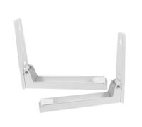 Cabilock 2 pièces Étagère Murale Acier Inoxydable pour Micro Ondes Support Extensible Robuste Rack de Cuisine Gain de Place Lot