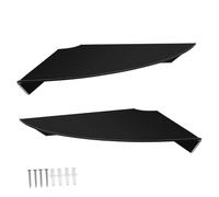 Cabilock 2 Pièces Étagères Dangle Acrylique Noires Lot de Supports Muraux Robustes pour Rangement Salle de Bain Organisateur de Polyvalent pour Cuisine et Salle Deau