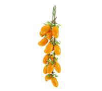 Cabilock 2 Pièces Fake Mango Bunch Hanging Strings Non Fading Lifelike Plastic Fruit Kitchen and Farmhouse Decoration for Home Holiday Displays
