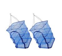 Cabilock 2 Pièces Filet de Séchage Pliable Couches Filet Alimentaire Anti-Insectes Séchoir à Viande et Poisson Étagère Déshydratante Polyvalente pour Cuisine Intérieure et Extérieure