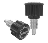 Cabilock 2 Pièces Goupille de Traction à Bouton Sphérique pour Vélo | Pièce de Rechange ABS Noire, Réglage Ajustable, Installation Facile, Usage Fitness Équipement Commercial