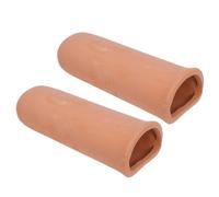 Cabilock 2 Pièces Grotte de Reproduction Cachette Optimale pour Aquarium en Argile Réduit Les Conflits Territoriaux pour Poissons Cichlidés et Betta Décor pour Aquarium Domestique