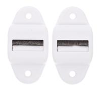 Cabilock 2 Pièces Guide de Courroie pour Rideau Blanc en Plastique Roulement Lisse, Installation Pratique, Accessoire pour Remplacement et Usage Facile