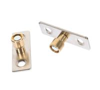 Cabilock 2 pièces Guide de Porte Coulissante Nylon avec Butée Au Sol Rail de Plancher Compact Cuivre pour Cabinet et Porte Intérieure