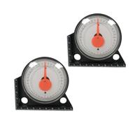 Cabilock 2 Pièces Inclinomètre, Mesureur D'angle D'inclinaison à Aiguille, Outil de Mesure D'angle, Abs Noir, Haute Précision, Mesure Exacte, pour Pose de Carrelage et Automobile