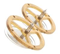 Cabilock 2 Pièces Kit Complet Balancier Horloge Mécanique Ressort Spiral pour Réparation Mouvement Pendule Ancienne Accessoires pour Restauration Horlogerie