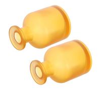 Cabilock 2 Pièces Lot de Flacons Diffuseurs Verre Cylindriques Rechargeables pour Huiles Essentielles Bouteilles Vides DIY pour Diffuseur Parfum Aromathérapie Décor Élégant et Stable