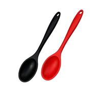 Cabilock 2 pièces Lot de Louches à Soupe Silicone Grandes Manches Longs Ergonomiques Résistantes Chaleur Cuillères de Service Légères pour Cuisine et Pique-