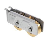 Cabilock 2 pièces Lot de roulettes Porte Coulissante avec Double Galet et Coque INOX Galets à pour Porte Patio Remplacement et Stabilité Renforcée