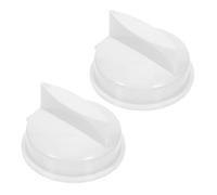Cabilock 2 Pièces Microwave Oven Knob Plastic Replacement For Temperature Setting Heat-resistant Thermostat Control Dial For Kitchen Appliances