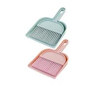 Cabilock 2 pièces Mini Balai et Pelle à Poussière de Bureau Ensemble Compact Outil de Nettoyage pour Garçon Fille Animaux et Étudiants Portable et Facile à Ranger pour Table et Bureau