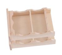 Cabilock 2 pièces Miniature Wall Cabinet Set Vintage Solid Wood Hanging Storage for Dollhouse Kitchen and Living Decor Rustic Retro Style Wooden Model Furniture