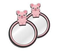 Cabilock 2 Pièces Miroir Angle Mort Rétroviseur Voiture Rond Ajustable Ventouse Antibuée Pluie Vision Élargie Sécurité Conduite
