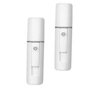 Cabilock 2 pièces Nano Vaporisateur Facial Hydratant Brumisateur Portable USB Pulvérisateur Visage Multifonction pour Peau Sèche Nettoyage et Équilibre Hydrique Blanc