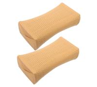 Cabilock 2 Pièces Oreiller De Bain en Bambou Oreillers De Sarrasin Taie d'oreiller Humain Fournitures De Sauna Macramé Gonflable Oreiller D'appui-tête De Sauna Lit De Lit Tissé Plastique