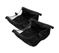Cabilock 2 pièces Organisateur Poussette Oxford Panier de Rangement Multifonction pour Compartiment Inférieur Accessoire Pratique et Facile à Installer Noir