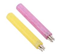 Cabilock 2 Pièces Outil de Dessin à Points pour Ongles en Plastique et Métal, Facile à Manier pour Réduire la Fatigue des Mains, Décoration Nail Art à Domicile Quotidien