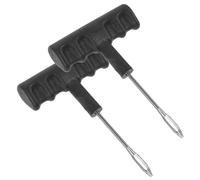 Cabilock 2 pièces Outil de Réparation de Pneu Auto Portable Kit de Rebouchage pour Crevaison Compatible Voiture Camion pour Réparer Pneu Crevé