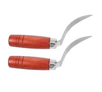 Cabilock 2 Pièces Ouvre Noix de Acier Inoxydable avec Manche Grattoir et Couteau pour Retirer la Chair de Noix Sécurité Antidérapante pour Cuisine et Usage Domestique