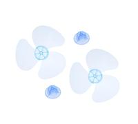 Cabilock 2 Pièces Pales de Ventilateur Plastique avec Écrou de Fixation Remplacements pour Ventilateur Pied Domestique Accessoires et Bleu Ciel