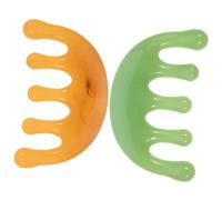 Cabilock 2 pièces Peigne de Massage Large Résine Peigne à Dents Larges pour Chevelu Outil de Grattage et Relaxation Soin Apaisant Portable pour Cheveux et Tête