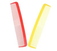 Cabilock 2 Pièces Peigne Géant Comique Rouge et Jaune pour Carnaval Halloween Accessoire de Fête Amusant et Farceur Oversized