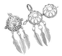 Cabilock 2 pièces Pendentif Attrape-rêves Ouvert Alliage Charme Original pour Collier DIY Femme Accessoire Créatif et Résistant Cadeau Personnalisé