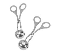Cabilock 2 Pièces Pince à de Viande Acier Inoxydable avec Poignée Antidérapante Outil de Cuisine Polyvalent pour Cake Pops Pâte à Biscuits et Crevettes Lot de Grand Petit