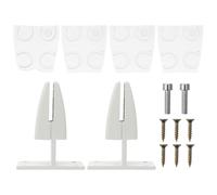 Cabilock 2 pièces Pince de Fixation T-Type pour Écran de Bureau Clip Support de Séparation Verre Ajustable pour Cloisons de Mobilier de Bureau Protection Écran Confidentialité