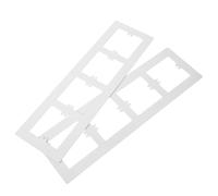 Cabilock 2 Pièces Plaque Murale Gang Blanche pour Interrupteurs à Bascule Couverture Décorative Facile à Installer Finition pour Maison et Bureau