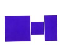 Cabilock 2 pièces Plaques Verre Cobalt Bleu Lot pour Expériences de Chimie Accessoires pour Réactions de Couleur de Flamme Outils de Laboratoire pour Éducation Scientifique