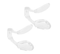 Cabilock 2 Pièces Plaquettes de Nez en Silicone Coussinets Confortables et Antidérapants Support Nasal Souple pour Garçon et Filles pour Montures de Lunettes Adapté aux Lunettes