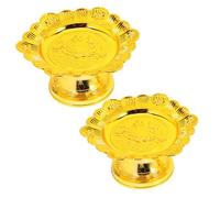 Cabilock 2 pièces Plateau de de Fruits Plastique Plateau Bouddhiste Lotus Bol Décoratif Polyvalent pour Temples Maison et et Facile à Nettoyer Réutilisable