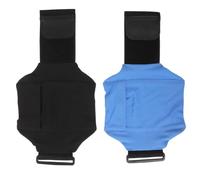 Cabilock 2 Pièces Pochette de Cuisse pour Téléphone Portable, Support de Téléphone Jambe, Bande de Jambe Réglable Élastique, Polyester Polyuréthane, Noir, pour Exercice et Cyclisme