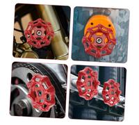 Cabilock 2 pièces Poignée de Robinet Extérieur Fonte Rouge Volant de Vanne Robuste pour Remplacement Installation Facile et Esthétique