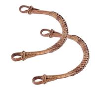 Cabilock 2 Pièces Poignée Remplaçable de Théière en Bambou Rustique 13,2X11X1 CM Accessoires pour Bouilloire Antibrûlure Pratique et Résistante à L'Usure pour Théière en Céramique