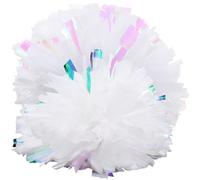 Cabilock 2 pièces Pompons Cheerleader Résistants Accessoires de Danse et Sport Pompon Léger pour Compétition et Spectacles Anneau