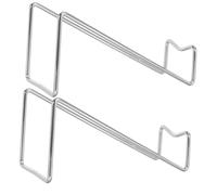 Cabilock 2 Pièces Porte Bouteilles Acier Inoxydable Support Vin Stable et Élégant avec Finition Miroir Organiseur de Bouteilles pour Salon et Cuisine Usage Intérieur et Extérieur