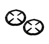 Cabilock 2 Pièces Porte-cafetière Cafetière à Infusion Froide Tasse De Chaudron Couvercles De Brûleur De Cuisinière Poêle à Wok Grille Support De Casserole Pour Cuisinière à Gaz Feu Black