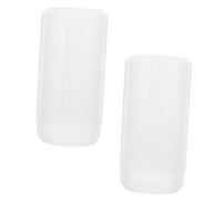 Cabilock 2 pièces Pot Pinceau de Maquillage avec Couvercle Organisateur de Bureau Multifonction pour Rangement Cosmétique et Support Pinceaux Design Simple et Poussière pour Salle de Bain